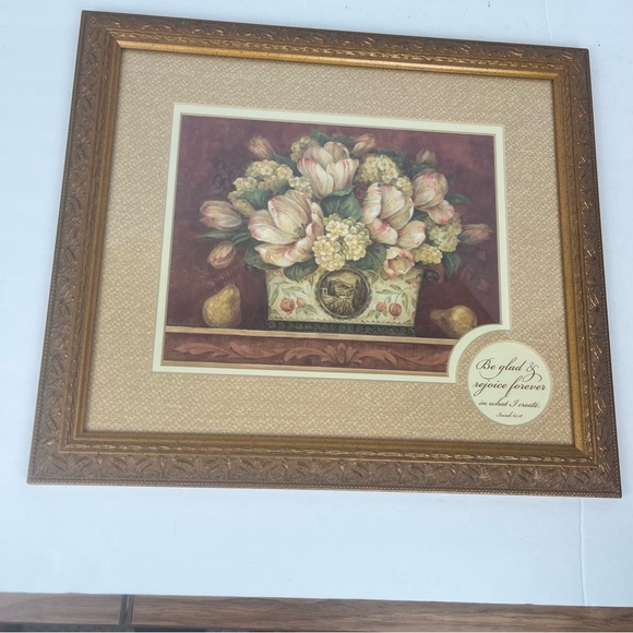 Beautiful Tulip Tapestry/Be Glad verse by Pamela Gladding -framed picture - Picture 6 of 14